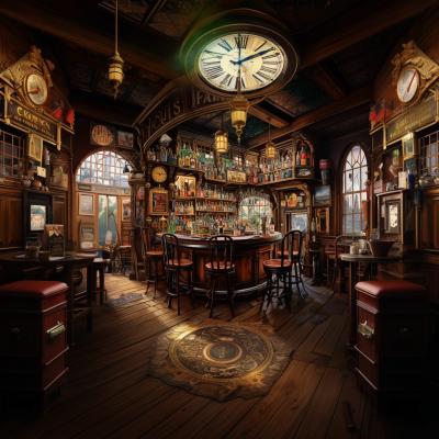 Calloway's Crosswise Saloon. Image Credit: K. Kris Hirst and MidJourney