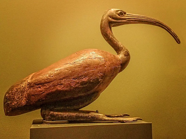 Bronze and Wood Ibis Coffin, Late Period Egypt 
