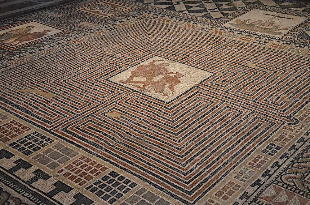 Theseus Mosaic, 4th c Roman empire