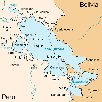 Map of the Lake Titicaca Basin