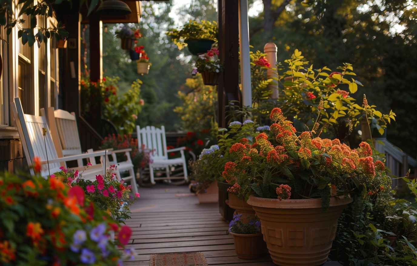A summer sunset draws in a crowd to ponder and talk over the politics of the day. Happy Birthday, Marcia Hirst! Image Credit: K. Kris Hirst and MidJourney