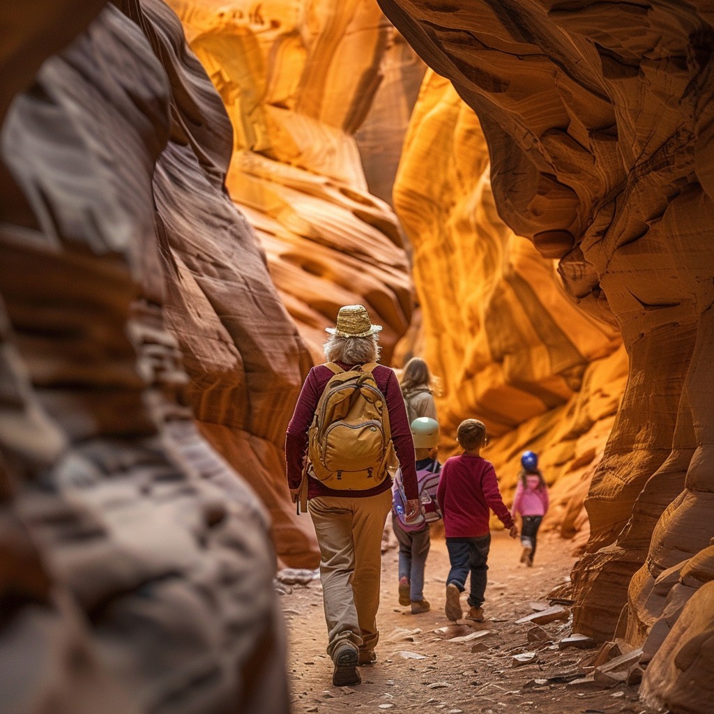 The world's greatest nana, Ms. Lisa Roger, showing her grandkids the wonders of the world, in honor of her birthday. Image Credit: K. Kris Hirst and MidJourney