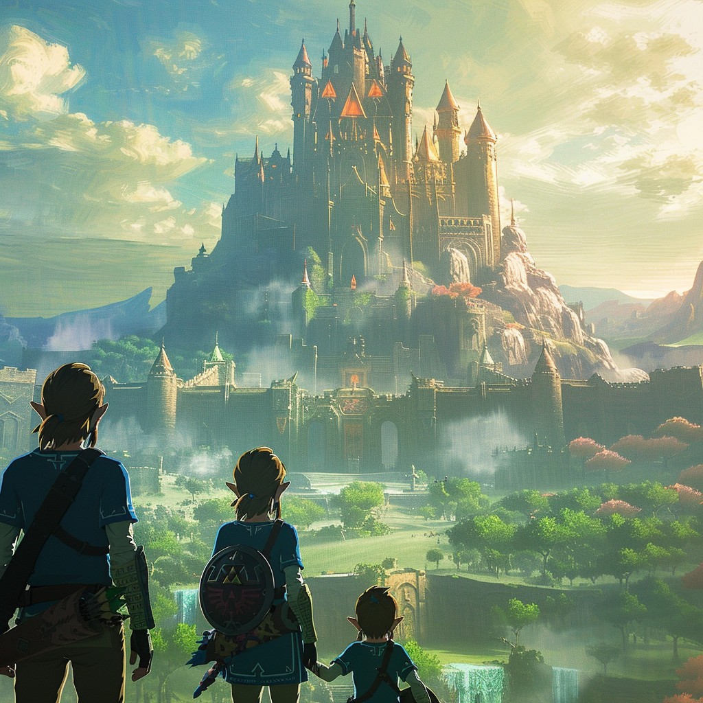 n this fantasy, our nibling Graham Lerner and his two kids prepare to go to Hyrule Castle to rescue the princess (Zelda/Kate) by using his mad skills at automating processes! Happy Birthday! Image Credit: K. Kris Hirst and MidJourney